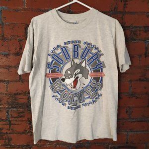 vintage heather Sudbury Wolves tee